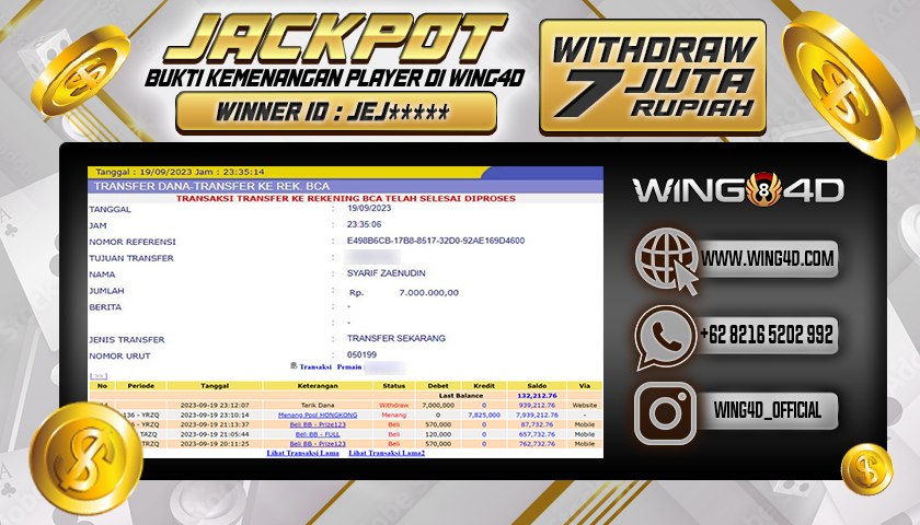 Prediksi WING4D | Prediksi dan RTP Jitu Situs WING4D