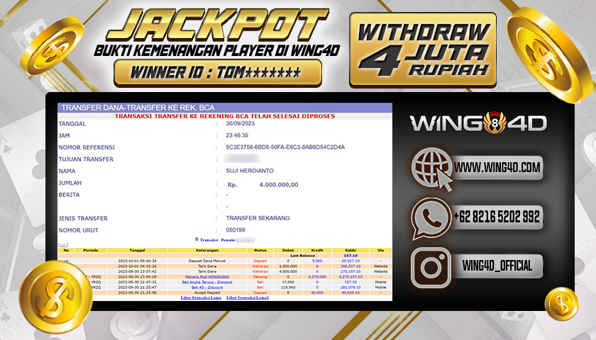 Prediksi WING4D | Prediksi dan RTP Jitu Situs WING4D