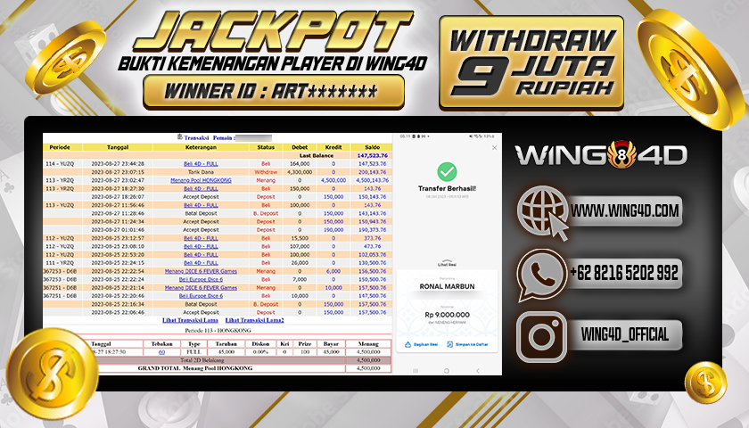 Prediksi WING4D | Prediksi dan RTP Jitu Situs WING4D