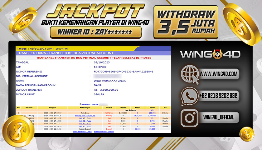 Prediksi WING4D | Prediksi dan RTP Jitu Situs WING4D