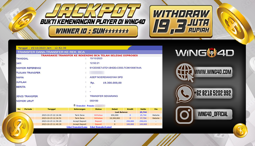 Prediksi WING4D | Prediksi dan RTP Jitu Situs WING4D