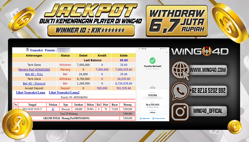 Prediksi WING4D | Prediksi dan RTP Jitu Situs WING4D