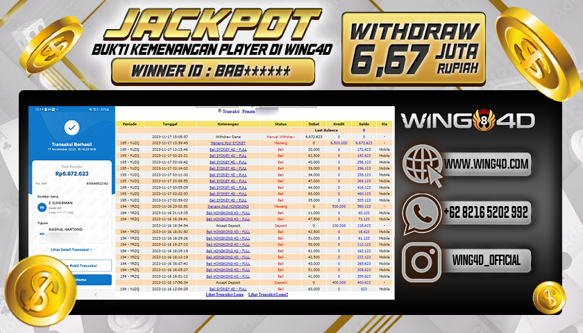 Prediksi WING4D | Prediksi dan RTP Jitu Situs WING4D