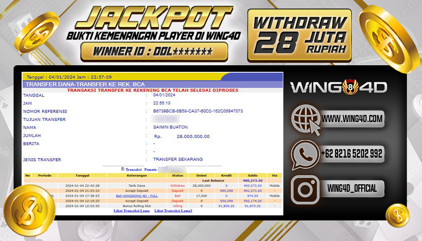 Prediksi WING4D | Prediksi dan RTP Jitu Situs WING4D