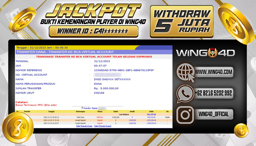 Prediksi WING4D | Prediksi dan RTP Jitu Situs WING4D