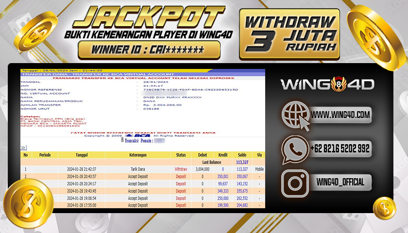 Prediksi WING4D | Prediksi dan RTP Jitu Situs WING4D