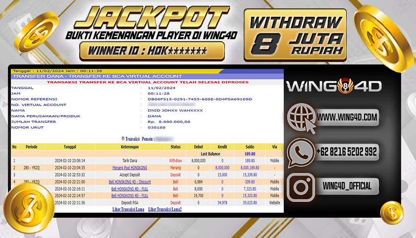 Prediksi WING4D | Prediksi dan RTP Jitu Situs WING4D