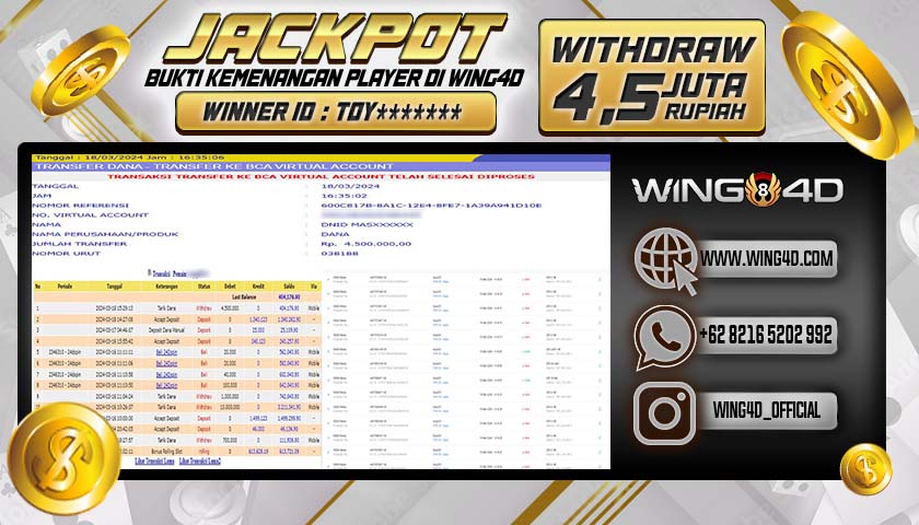 Prediksi WING4D | Prediksi dan RTP Jitu Situs WING4D