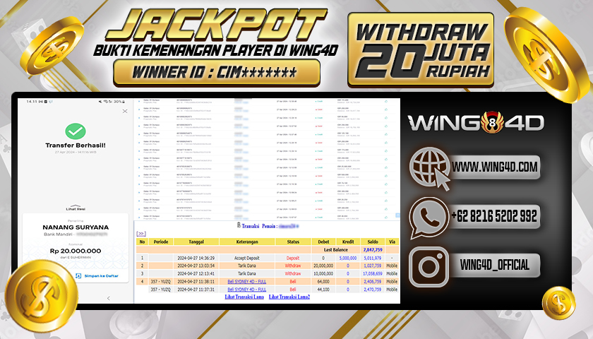 Prediksi WING4D | Prediksi dan RTP Jitu Situs WING4D