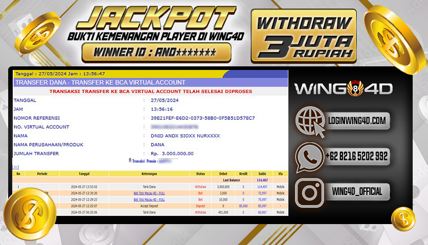 Prediksi WING4D | Prediksi dan RTP Jitu Situs WING4D