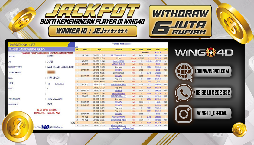 Prediksi WING4D | Prediksi dan RTP Jitu Situs WING4D