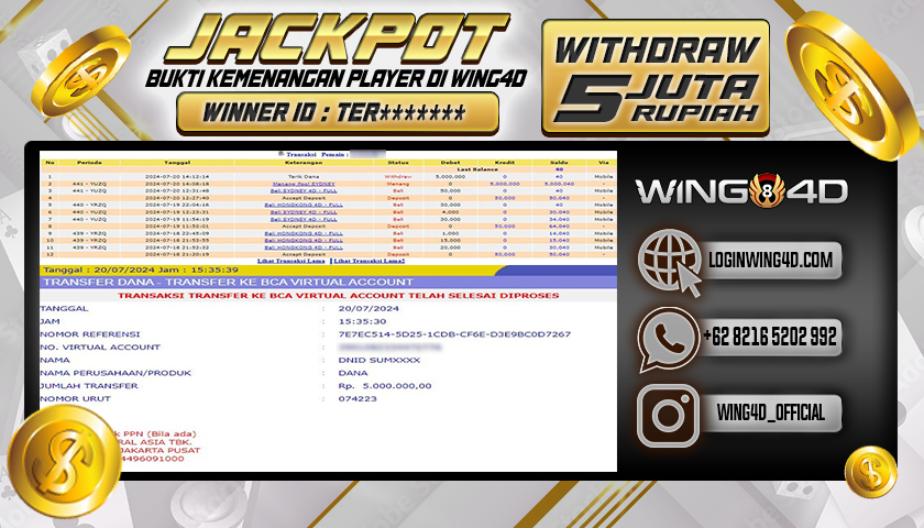 Prediksi WING4D | Prediksi dan RTP Jitu Situs WING4D