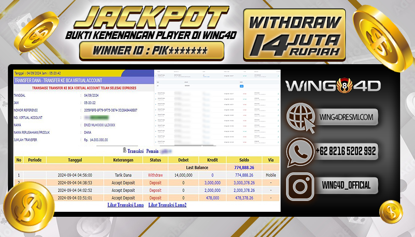 Prediksi WING4D | Prediksi dan RTP Jitu Situs WING4D