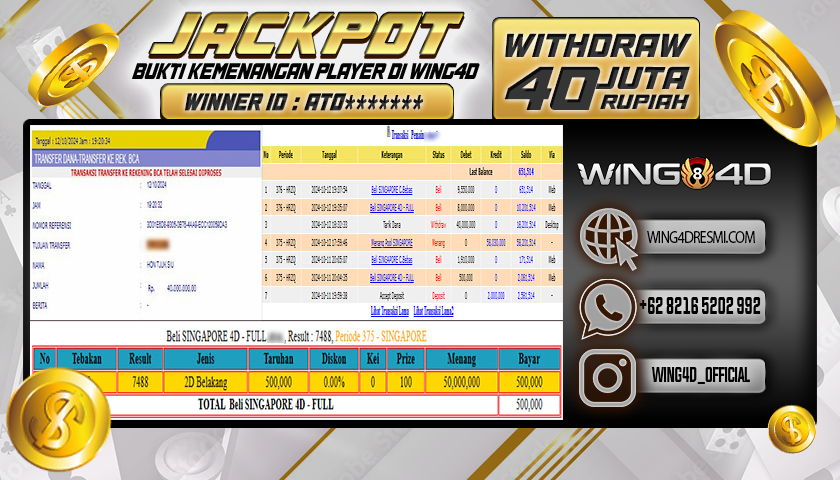 Prediksi WING4D | Prediksi dan RTP Jitu Situs WING4D