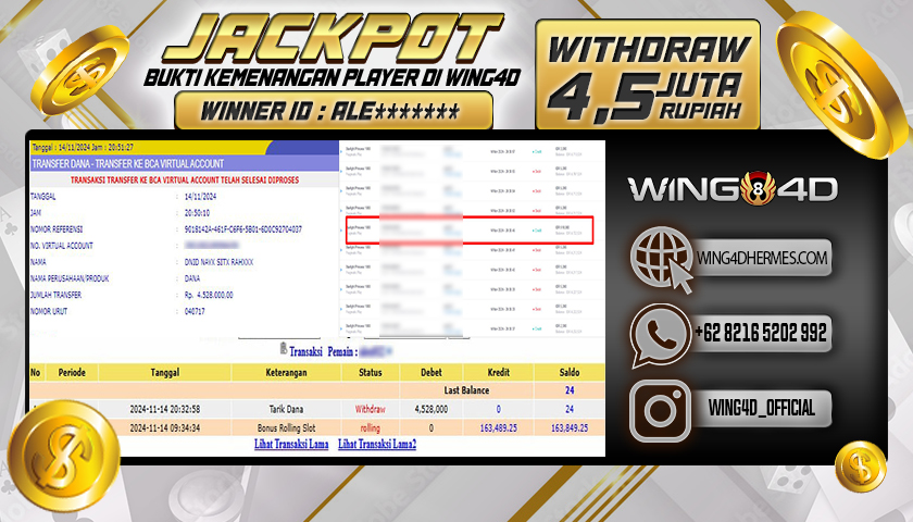 Prediksi WING4D | Prediksi dan RTP Jitu Situs WING4D